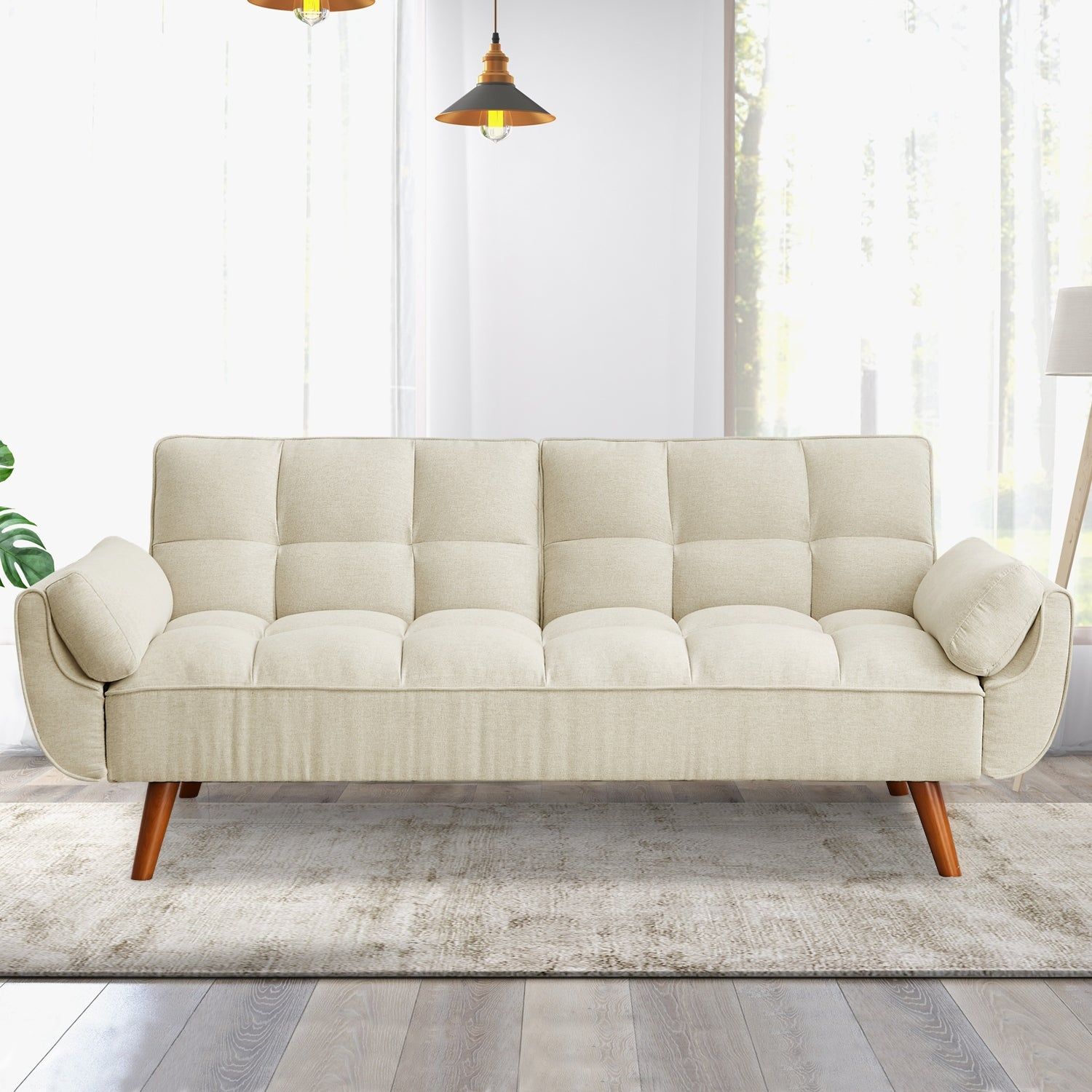 Loveseat Futon Stylish and Functional Small Sofa Bed Option for Compact Spaces