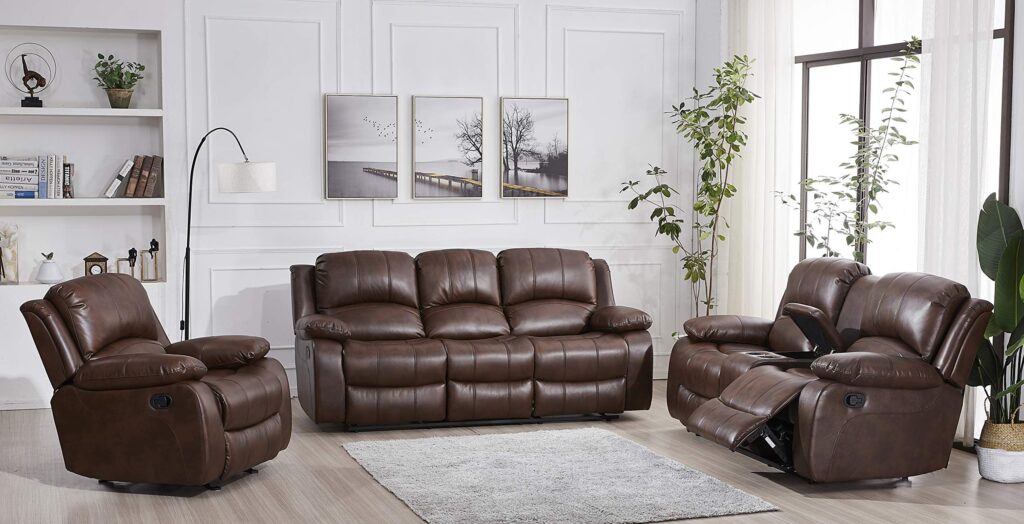 Loveseat Leather Recliner