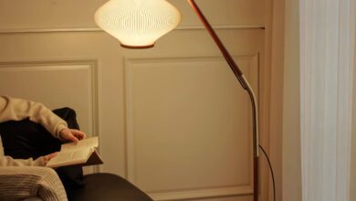 Luxurious floor lamp