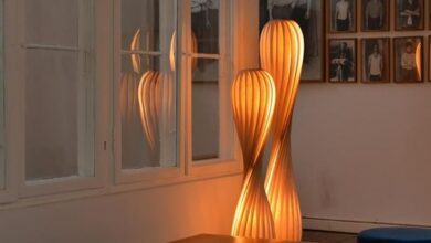 Luxurious floor lamp