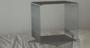 Metal bedside tables