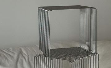 Metal bedside tables