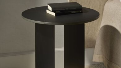 Metal bedside tables