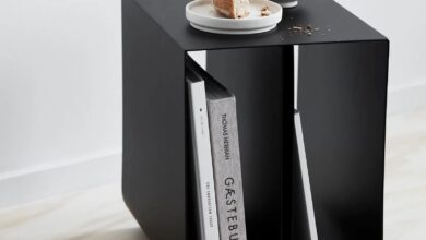 Metal bedside tables
