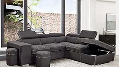 Microfiber Sectional Sleeper Sofa