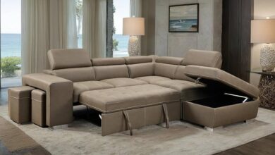 Microfiber Sectional Sleeper Sofa