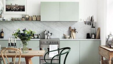 Mint Green kitchen