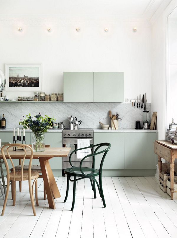 Mint Green kitchen