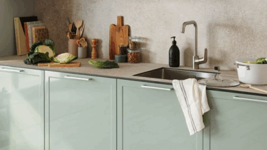 Mint Green kitchen