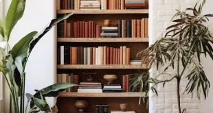 Modern Corner Bookshelf