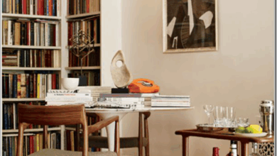 Modern Corner Bookshelf