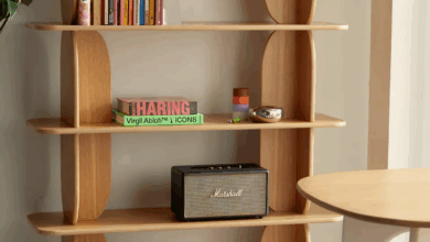 Modern Corner Bookshelf