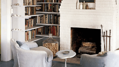 Modern Corner Bookshelf
