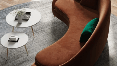 Modern Curved Sofa