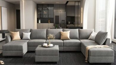Modern Grey Sectional Sofa