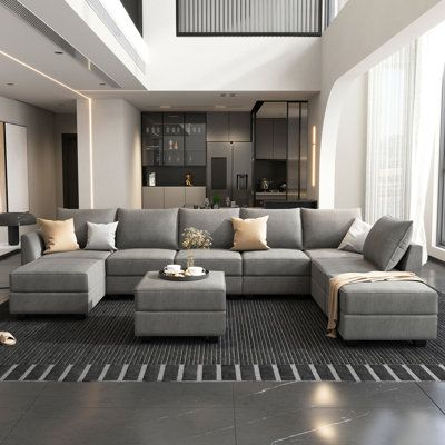 Modern Grey Sectional Sofa