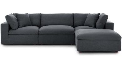 Modern Grey Sectional Sofa
