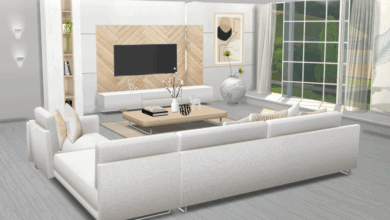 Modern White Living Room Furniture Sets