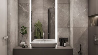Modern bathroom lighting