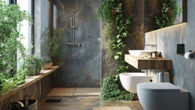 Modern bathroom renovation