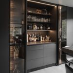 Modern kitchen with bar