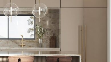 Modern kitchen with bar