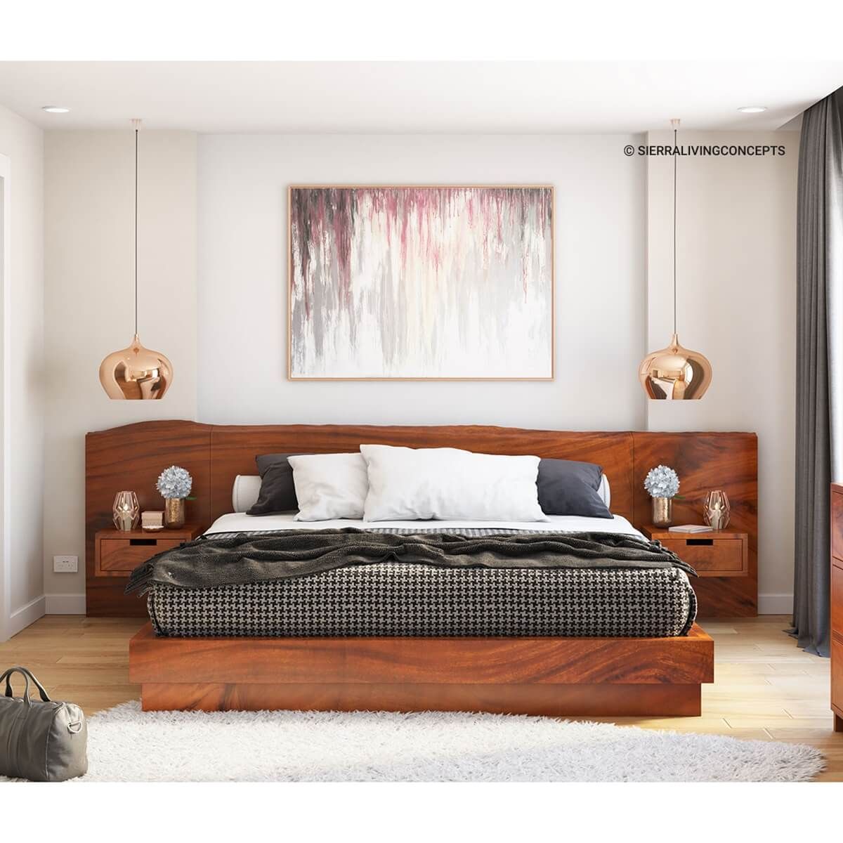 Modern solid wood beds the epitome of luxury comfort