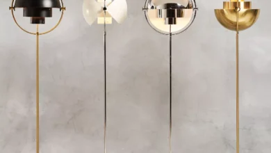Multi-light floor lamp