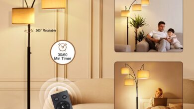 Multi-light floor lamp