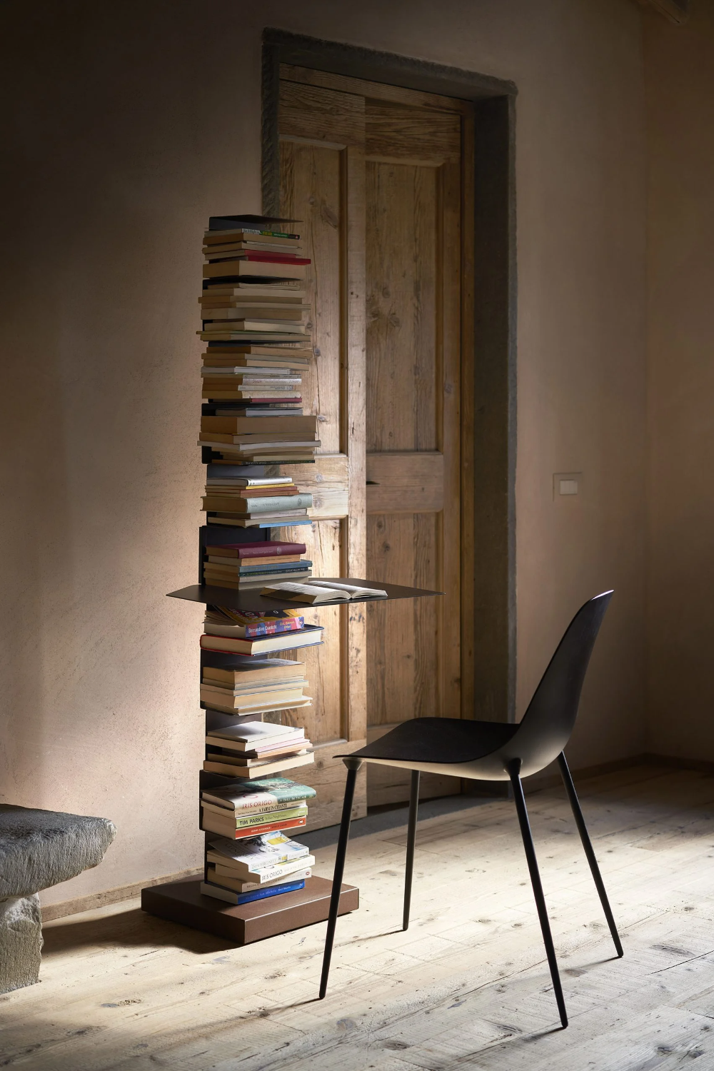 Narrow Bookshelf Compact Storage Solution for Books in Small Spaces