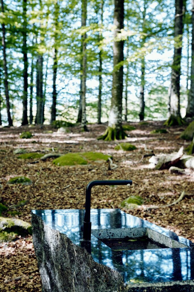 Natural stone worktop