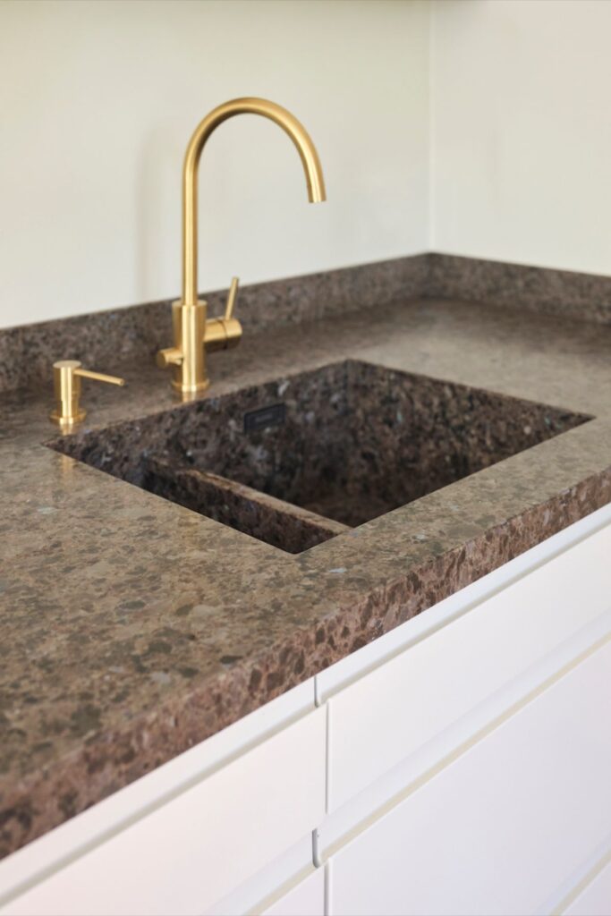 Natural stone worktop