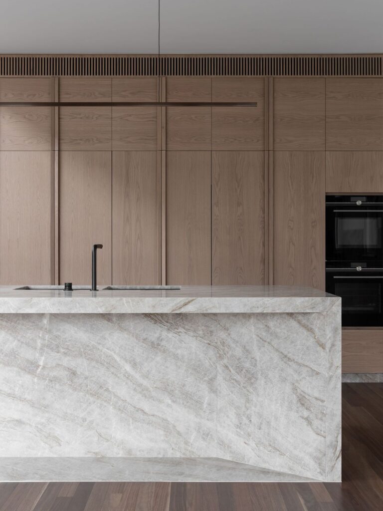 Natural stone worktop