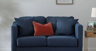 Navy Loveseat