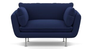 Navy Loveseat