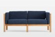 Navy Loveseat