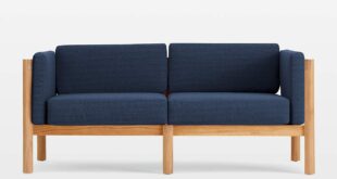 Navy Loveseat