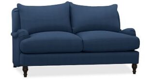 Navy Loveseat