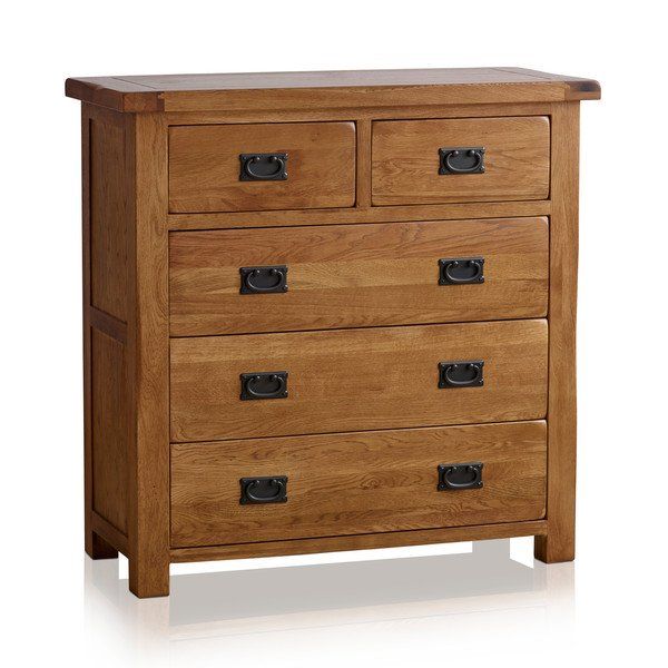 Oak chest of drawers