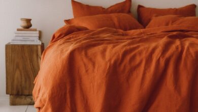 orange beds