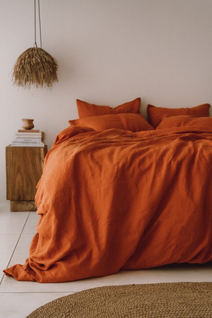 orange beds