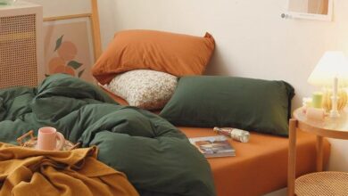 orange beds