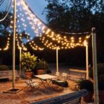 Outdoor courtyard lighting