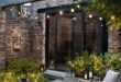 Outdoor courtyard lighting