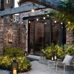 Outdoor courtyard lighting