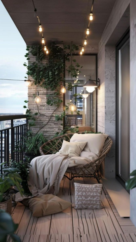 Outdoor lighting for balconies