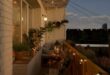 Outdoor lighting for balconies