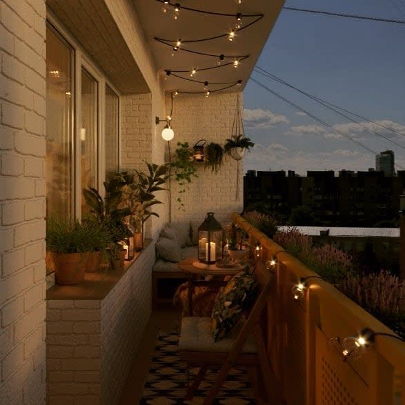 Outdoor lighting for balconies ideas and inspiration