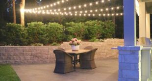 Outdoor lighting for patio