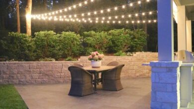 Outdoor lighting for patio